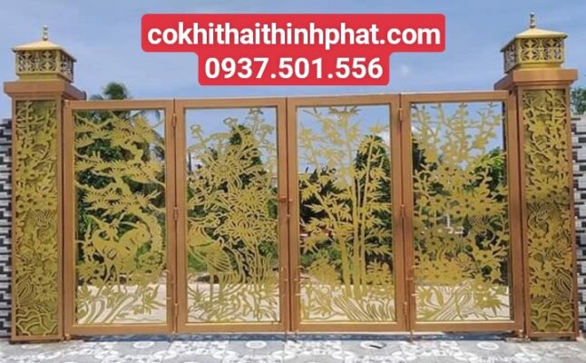 Tốp 100 mẫu cửa cổng sắt CNC đẹp nhất
